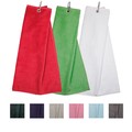 Tri Fold Velour Golf Towel 